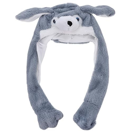Toyvian 1 Stück bewegender Hut tiermütze lustige kopfbedeckung Niedliche Kopfbedeckung Plüsch beweglicher Hut ziehen um Ohren Karikatur kuscheltier Partyhut Cartoon-Kappe Stoff Grey Toyvian 1 Stück bewegender Hut tiermütze lustige kopfbedeckung Niedliche Kopfbedeckung Plüsch beweglicher Hut ziehen um Ohren Karikatur kuscheltier Partyhut Cartoon-Kappe Stoff Grey von Toyvian