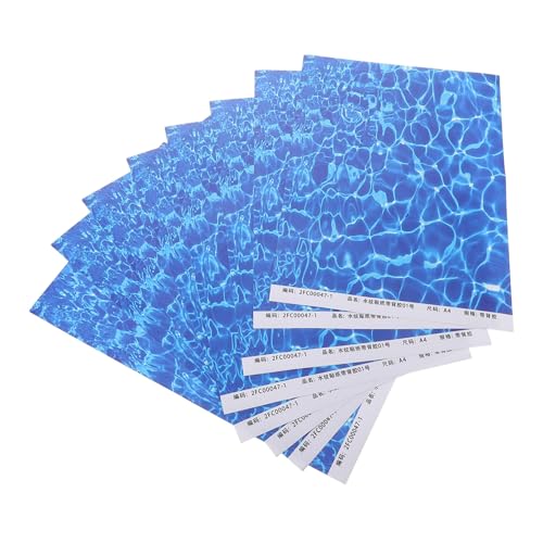Toyvian 10 Blatt Aufkleber mit simulierter Wassertextur Landschaftsdekoration Wassermuster Papier Mikrolandschaft Dekoration Bastelpapier Schwimmbadhintergrund Meerestapete Plastik Blue Toyvian 10 Blatt Aufkleber mit simulierter Wassertextur Landschaftsdekoration Wassermuster Papier Mikrolandschaft Dekoration Bastelpapier Schwimmbadhintergrund Meerestapete Plastik Blue von Toyvian