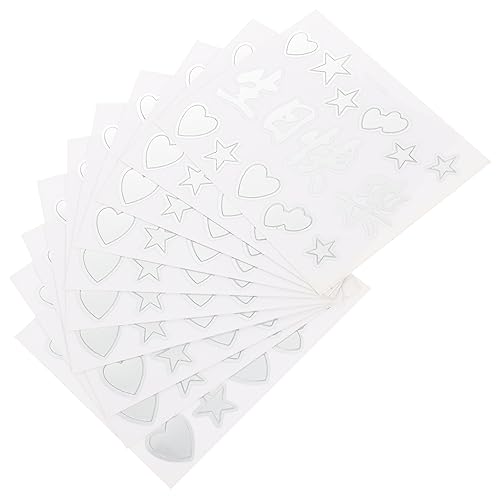 Toyvian 10 Blatt Pop-Ball-Aufkleber tapetenablöser Wall Sticker gebutagsdeko stickerbögen Geburtstagsfeier Heimwerker-Aufkleber Party-Wandaufkleber romantischer Wandaufkleber Papier von Toyvian