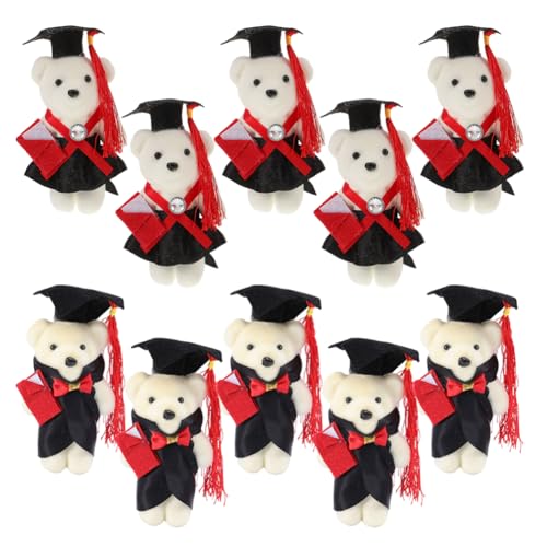 Toyvian Verzierungen Für Die Puppe „Graduate Bear“ – 10 Stück Mini-bären-blumenstrauß Für Projekte Toyvian Verzierungen Für Die Puppe „Graduate Bear“ – 10 Stück Mini-bären-blumenstrauß Für Projekte von Toyvian