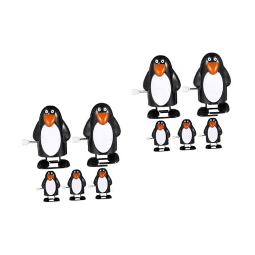 Toyvian 10 STK Weihnachts-adventsspielzeug Taschen-Pinguin Weihnachtsspielzeug Zum Aufziehen Pinguinfiguren Pinguin Weihnachtsschmuck Mini-Figuren Minifiguren Hocken Weihnachtsbaum Kind von Toyvian