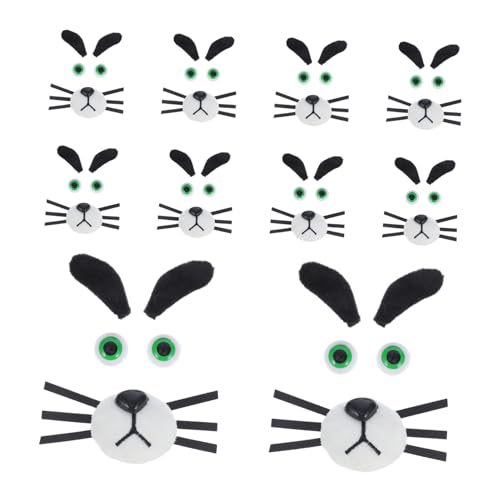 Toyvian 10 Sätze DIY Plüsch Hund Accessoires mit Weichen Sicherheitsnase Mund Bart Augen Ohren für Kuscheltiere Bastelbedarf Puppen Haustier Dekoration Toyvian 10 Sätze DIY Plüsch Hund Accessoires mit Weichen Sicherheitsnase Mund Bart Augen Ohren für Kuscheltiere Bastelbedarf Puppen Haustier Dekoration von Toyvian