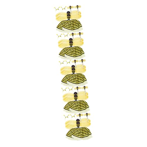 Toyvian 10 Sätze Kleine Bienenrequisiten Cosplay-gastgeschenke Bienen-cosplay-zubehör Biene Cosplay Stirnband Bienen-tutu-kostüm Make-up-stirnband Dreiteiliger Anzug Halloween Kind Plastik von Toyvian