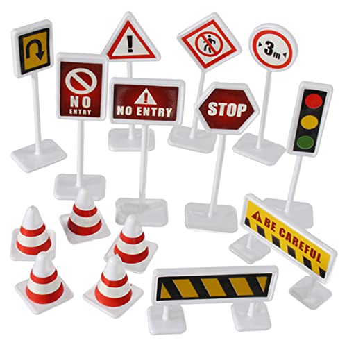 Toyvian 10 Sätze Straßensperre Zeichen Barrikadenzeichenmodell Verkehrszeichenspielzeug Für Mini-verkehrszeichen Mini-straßenzaun Mikro-Szene- Mini-verkehrsbarriere Plastik Toyvian 10 Sätze Straßensperre Zeichen Barrikadenzeichenmodell Verkehrszeichenspielzeug Für Mini-verkehrszeichen Mini-straßenzaun Mikro-Szene- Mini-verkehrsbarriere Plastik von Toyvian