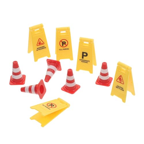 Toyvian Pädagogisches Verkehrskegel-Set – 10 Mini-verkehrsschilder Für Kinder Zum Lernen Und Spielen Toyvian Pädagogisches Verkehrskegel-Set – 10 Mini-verkehrsschilder Für Kinder Zum Lernen Und Spielen von Toyvian