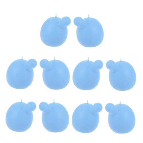 Toyvian 10 Stück Blasenblasende Puppe Blasenspielzeug DIY Weiche Spielzeuge Zubehör Blasenball Plüschpuppeneinsätze Ersatz Rasseleinsatz Puppenbälle häkeln Sky-Blue von Toyvian