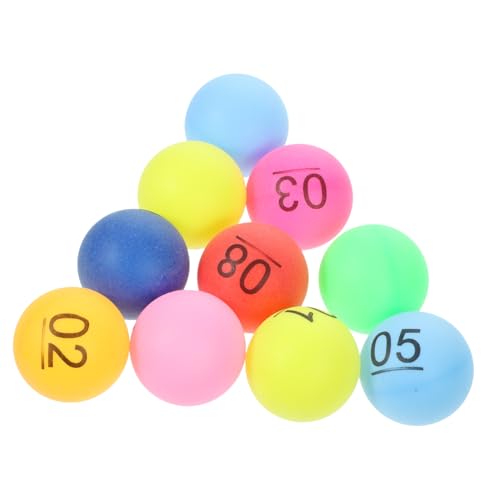 Toyvian 10 Stück Farbzahlball-lotteriekasten-zahlenauswahlball-Party-glücksziehungsfarben-Tischtennis Verlosung Von Bällen Tischtennisplatte Bingo- Bingomaschine Mit Bällen Pp Toyvian 10 Stück Farbzahlball-lotteriekasten-zahlenauswahlball-Party-glücksziehungsfarben-Tischtennis Verlosung Von Bällen Tischtennisplatte Bingo- Bingomaschine Mit Bällen Pp von Toyvian