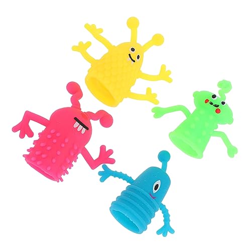 Toyvian 10 Stück Fingerpuppe Babytragetuch Puppen Babywelpen Kinderspielzeug Spielzeuge Spielsachen Halloween-streichspielzeug Fingerspielzeug von Toyvian