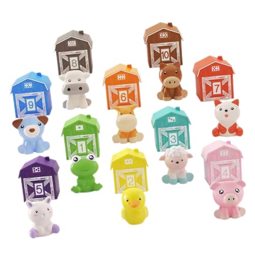 Toyvian Niedliches Babyspielzeug Montessori 10 Stück Jungen Und Mädchen Lernspielzeug in Tierform Dehnbare Fingerpuppen Spielzeug Für Kleinkinder von Toyvian