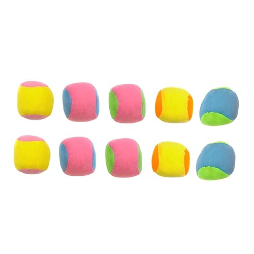 Toyvian 10 Stück GOO-Ball Ballspiel Fangen Fangbälle Werfen Kinderzubehör Lustiges Fangballspiel Kreatives Zubehör Stoff Colorful von Toyvian