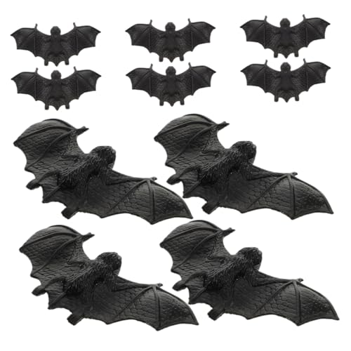 Toyvian 10 Stück Halloween-Dekorationen Halloween-Handwerk Fledermäuse Fledermausfiguren Halloween-miniaturen Zum Basteln Halloween-Fledermaus- Halloween-spinne Plastik Black Toyvian 10 Stück Halloween-Dekorationen Halloween-Handwerk Fledermäuse Fledermausfiguren Halloween-miniaturen Zum Basteln Halloween-Fledermaus- Halloween-spinne Plastik Black von Toyvian