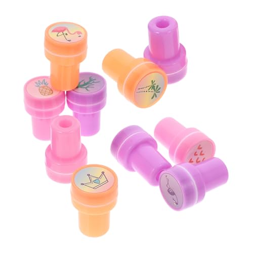 Toyvian 10 Stück Kinderstempel für Geburtstagsgeschenke Stempel für für Spaßige Stempel Scrapbooking -Briefmarken Stempel zum Kindergeburtstag PVC von Toyvian
