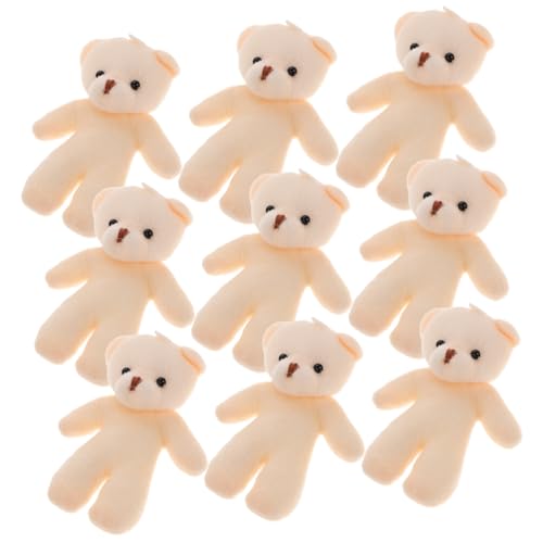 Toyvian 10 Stück Kleidung Bär Knuddelig Ausgestopft Miniatur Wenn Bob Bären Brosche Tragen Realistisch Plüsch Klein Winzig Frauen Brosche Urlaub DIY Bear Brosche Weiß Pp Baumwolle von Toyvian