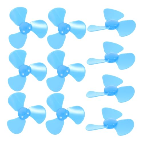 Toyvian 10 Stück Kleiner Lüfterflügel Zubehör Ac Grün Batteriebetriebener Mini-lüfter Tragbarer Mini-lüfter Kleiner Tragbarer Fan Mini Klein Tragbar Plastik Sky-Blue von Toyvian