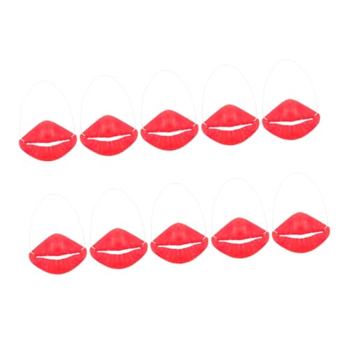 Toyvian 10 Stück Kniffliges Deko Halloween-Fake-Lippen Maskerade Cosplay -partyzubehör Halloween-Maskerade-Requisiten Halloween-wurstlippen Halloween -partyzubehör Rot Emulsion Toyvian 10 Stück Kniffliges Deko Halloween-Fake-Lippen Maskerade Cosplay -partyzubehör Halloween-Maskerade-Requisiten Halloween-wurstlippen Halloween -partyzubehör Rot Emulsion von Toyvian