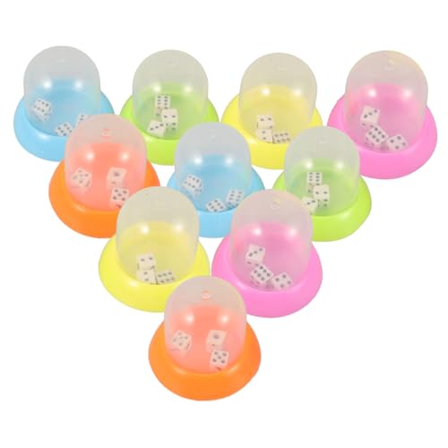 Toyvian 10 Stück Kreatives Siebbecher Bunter Würfelbecher Farbige Kinderwürfel Spielparty Requisiten Ktv Spielbecher Spielwürfelhalter Bar Requisiten Würfelhalter Bar von Toyvian