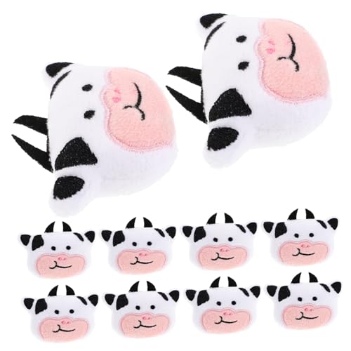 Toyvian 10 Stück Kuhpuppe Mini-nutztiere Plüschige Nutztiere Halloween-stofftier Kuhstopftier Süße Kuscheltiere Plüschgefüllte Tiere Ausgestopfte Nutztiere Gefüllte Kühe Kuh Zeug Baumwolle von Toyvian