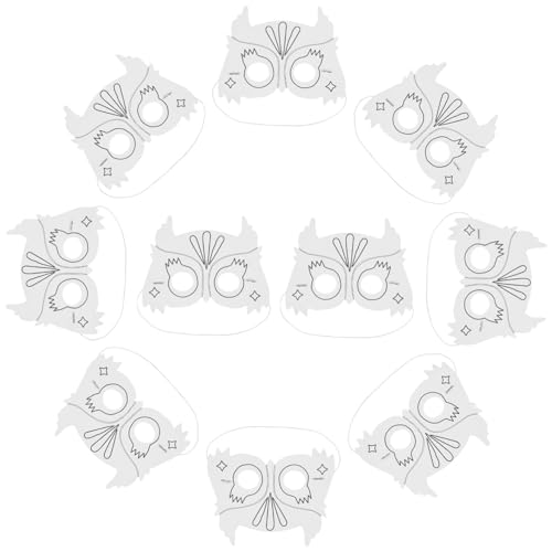 Toyvian 10 Stück Malmasken Halloween Masken Für Halloween Maskenball Maske Für Blanke Tiermaske Kindermaske Superhelden Masken Für Gesichtsmaske Halloween Licht Spülmaske Toyvian 10 Stück Malmasken Halloween Masken Für Halloween Maskenball Maske Für Blanke Tiermaske Kindermaske Superhelden Masken Für Gesichtsmaske Halloween Licht Spülmaske von Toyvian