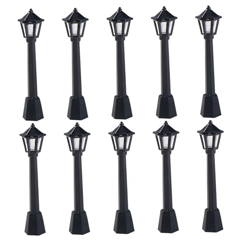 Toyvian 10 Stück Micro-landcape Street Light Ornamente Mini Light Post Für Doll House Lichter Für Miniaturdorf Dollhouse Dekorationen Miniaturlampen Für Puppenstuben Plastik Schwarz Toyvian 10 Stück Micro-landcape Street Light Ornamente Mini Light Post Für Doll House Lichter Für Miniaturdorf Dollhouse Dekorationen Miniaturlampen Für Puppenstuben Plastik Schwarz von Toyvian