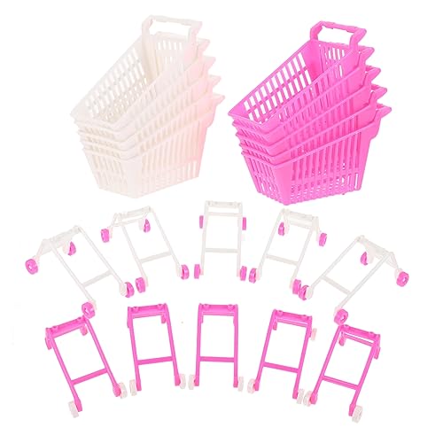 Toyvian 10 Stück Mini-Einkaufswagen Miniatur Lebensmittelgeschäft einkaufswagen Auto für kinderspielzeug Einkaufswagenspielzeug Trolley- Plastik Toyvian 10 Stück Mini-Einkaufswagen Miniatur Lebensmittelgeschäft einkaufswagen Auto für kinderspielzeug Einkaufswagenspielzeug Trolley- Plastik von Toyvian