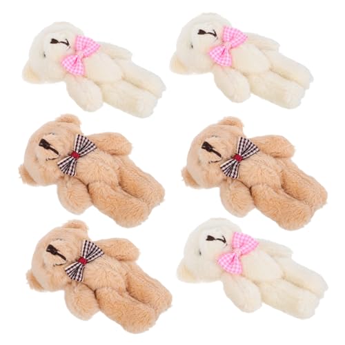 Toyvian 10 Stück Mini Plüschbären Teiliges Kuscheltiere mit Schleifen für Dekoration Schlüsselanhänger und Geschenkideen Vielseitig Einsetzbar Toyvian 10 Stück Mini Plüschbären Teiliges Kuscheltiere mit Schleifen für Dekoration Schlüsselanhänger und Geschenkideen Vielseitig Einsetzbar von Toyvian