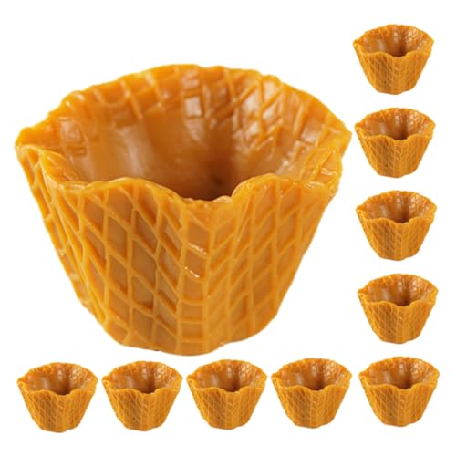 Toyvian 10 Stück Mini-eistüte-anhänger, Simulation Leeres , Flache -anhänger Für Heimwerker Toyvian 10 Stück Mini-eistüte-anhänger, Simulation Leeres , Flache -anhänger Für Heimwerker von Toyvian
