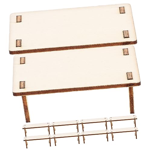 Toyvian 10 Stück Mini- -zubehör, Einfärbbares Mini-tischmodell, Miniatur-esstisch Aus Holz, Puppenmöbel-Modell, Toyvian 10 Stück Mini- -zubehör, Einfärbbares Mini-tischmodell, Miniatur-esstisch Aus Holz, Puppenmöbel-Modell, von Toyvian