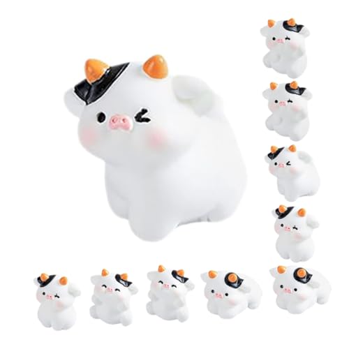 Toyvian 10 Stück Miniatur Kuh Figuren Teiliges Resin Kleine Niedliche Tiere Dekoration für Feengärten Tortendeko Landschaften und Kleine Räume Handliche Mini Deko für Büro Kinderzimmer Toyvian 10 Stück Miniatur Kuh Figuren Teiliges Resin Kleine Niedliche Tiere Dekoration für Feengärten Tortendeko Landschaften und Kleine Räume Handliche Mini Deko für Büro Kinderzimmer von Toyvian