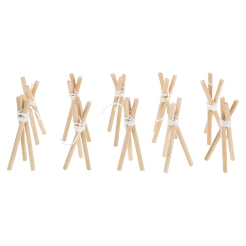 Toyvian 10 Stück Miniatur Puppenhaus Feuerholz Rack Teilig Robuster Holzständer für Halloween Szenen Kreatives DIY Zubehör für Puppenhaus Campingdekoration Toyvian 10 Stück Miniatur Puppenhaus Feuerholz Rack Teilig Robuster Holzständer für Halloween Szenen Kreatives DIY Zubehör für Puppenhaus Campingdekoration von Toyvian