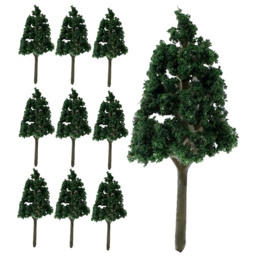 Toyvian 10 Stück Miniaturbaum Modelle für Künstliche Dekorationen für Sandtisch und Mikro Landschaften für Modellbahnen und DIY Projekte von Toyvian