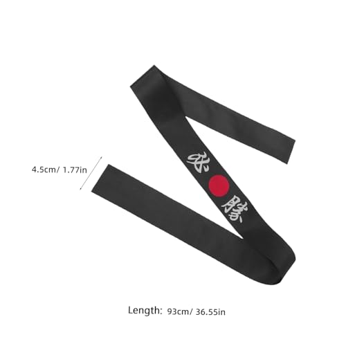 Toyvian 10 Stück Ninja Stirnbänder aus Hautfreundlichem Material Japanischer Karate Stil Schwarzes Design Vielseitig für Kostüme Partys und Karatetraining Geeignet von Toyvian