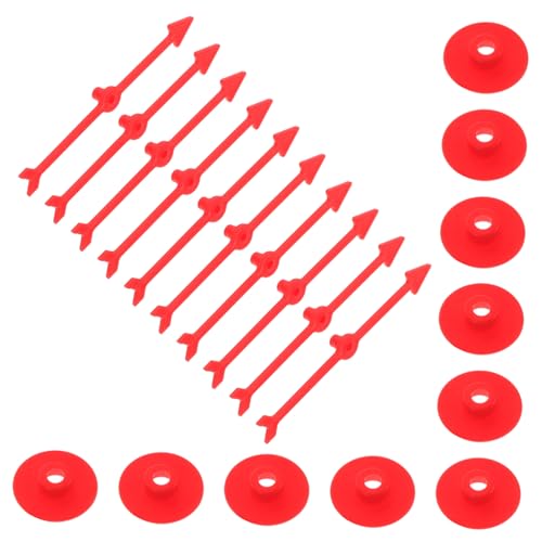 Toyvian 10 Stück Pfeilspinner interaktives Brettspiel Zubehör Unterhaltungsspielzeug Drehpfeil Spielpfeile rotieren rotierende Pfeile Spiel Pfeile Plastik von Toyvian