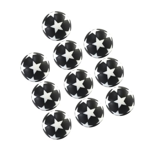 Toyvian 10 Stück Plastikfußbälle für Tischfußball Design für Tischspiele Sportliche Spielzeuge für Familie und Freunde von Toyvian