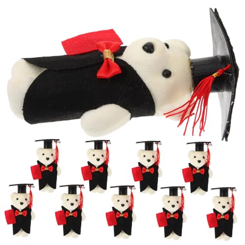 Toyvian 10 Stück Plüsch-abschlussbären-Puppe, Stofftier, Plüschpuppe, Weiches, Flauschiges Umarmungspuppenspielzeug Toyvian 10 Stück Plüsch-abschlussbären-Puppe, Stofftier, Plüschpuppe, Weiches, Flauschiges Umarmungspuppenspielzeug von Toyvian