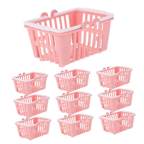Toyvian 10 Stück Puppen-Einkaufskorb Kleiner Einkaufskorb Korb-Puppenhaus-Einkaufs-Requisiten interaktives Rollenspiel Mini-Korb Miniatur-Dinge kleine Körbchen Plastik Toyvian 10 Stück Puppen-Einkaufskorb Kleiner Einkaufskorb Korb-Puppenhaus-Einkaufs-Requisiten interaktives Rollenspiel Mini-Korb Miniatur-Dinge kleine Körbchen Plastik von Toyvian