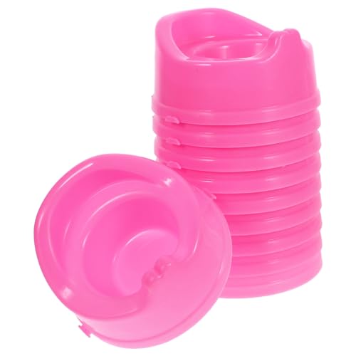 Toyvian 10 Stück Puppentoilette Miniaturtoilette Puppenbadezimmermöbel Miniatur Puppenzubehör Puppenhausmöbel Miniatur Mini Töpfchen Dekoratives Mini Modell Babypuppentöpfchen von Toyvian