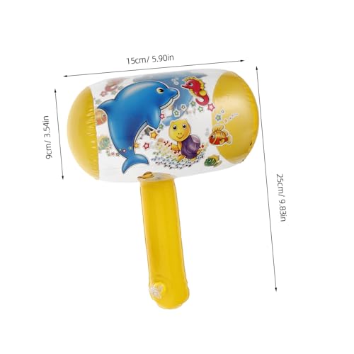 Toyvian 10 Stück Teiliges Aufblasbares Hammer mit Integriertem Klingelton Leicht als Party und Poolspielzeug für Jungen und Mädchen Lustiges Sound für Kleinkinder Zufällige von Toyvian