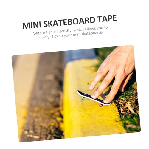 Toyvian 10 Stück Teiliges Fingerboard Grip Tape Schwarz Selbstklebende Flexible Schaumstoff Anti rutsch Aufkleber Sichere Finger Skateboard Schutzfolie für Mini Skateboards von Toyvian
