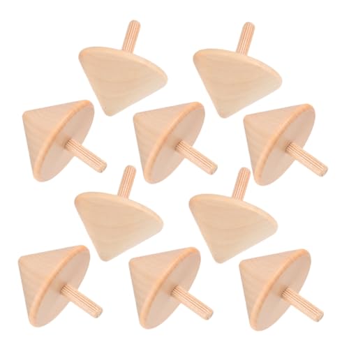 Toyvian 10 Stück Teiliges Holz zum Bemalen DIY Lernspielzeug für Kleinkinder Hand Augen Koordination Leicht und Langlebig für Drinnen und Draußen von Toyvian