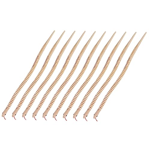 Toyvian 10 Stück Teiliges Holzschlangen Realistische Bemalbare Tiermodelle Sichere Simulation Langlebig Halloween und Pädagogisches Kinderspielzeug Natürliche Holzfarbe Toyvian 10 Stück Teiliges Holzschlangen Realistische Bemalbare Tiermodelle Sichere Simulation Langlebig Halloween und Pädagogisches Kinderspielzeug Natürliche Holzfarbe von Toyvian