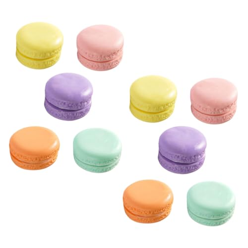 Toyvian 10 Stück Teiliges Künstliche Macarons Modell Dekorationsobjekte für Fotografie und Schaufenster Bunt Realistisch Dessert Requisiten für Partys und Feste von Toyvian