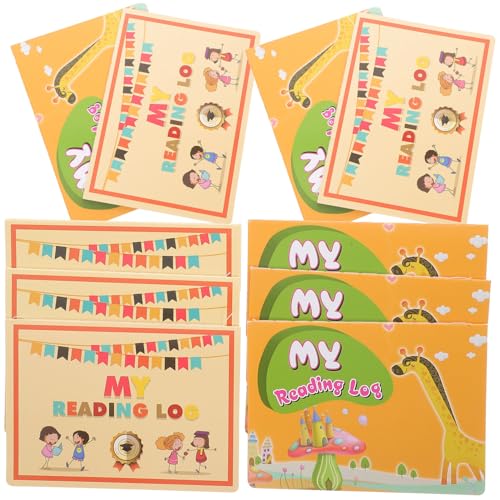 Toyvian 10 Stück Teiliges Log Bankbuch mit Englischem Druck Kleine Lesepunktekarte Dickes Niedliches Cartoon Design als Schulmaterial für Mädchen und Jungen Leicht Tragbar und Sammelbar von Toyvian