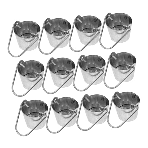 Toyvian 10 Stück Teiliges Mini Metall Eimer mit Griff Robuste Miniatur Metallkübel für Puppenhaus Gartendekoration Vielseitige Mini Blumentöpfe für Mikro Landschaft und Deko Zubehör Toyvian 10 Stück Teiliges Mini Metall Eimer mit Griff Robuste Miniatur Metallkübel für Puppenhaus Gartendekoration Vielseitige Mini Blumentöpfe für Mikro Landschaft und Deko Zubehör von Toyvian
