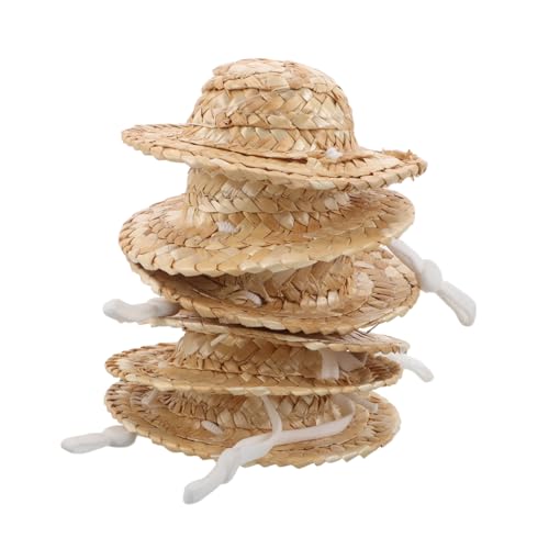 Toyvian 10 Stück Teiliges Mini Strohhüte aus Bambus Handgewebt mit Kinnriemen Stabile Mini Sombreros für Puppenhaus DIY Bastelbedarf und Kreative Doll Dekorationen Toyvian 10 Stück Teiliges Mini Strohhüte aus Bambus Handgewebt mit Kinnriemen Stabile Mini Sombreros für Puppenhaus DIY Bastelbedarf und Kreative Doll Dekorationen von Toyvian