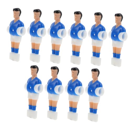 Toyvian 10 Stück Teiliges Tischfußballspieler aus Hochwertigem Kunststoff Glatte Oberfläche ohne Grate Kompatibel mit Standard Fußballtischstäben für Zuhause und Partyspiele Fördert von Toyvian