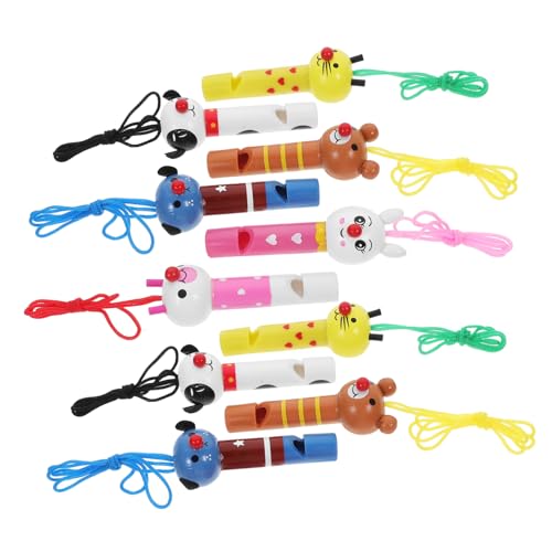 Toyvian 10 Stück Tierkopfpfeife holzspielzeug sicherheitsleine für lustiges weihnacjtsgeschenke Fun Toy Pfeifenspielzeug für Babyspielzeug Pfeife hölzern Toyvian 10 Stück Tierkopfpfeife holzspielzeug sicherheitsleine für lustiges weihnacjtsgeschenke Fun Toy Pfeifenspielzeug für Babyspielzeug Pfeife hölzern von Toyvian