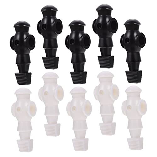 Toyvian 10 Stück Tischfußballspieler Figuren Resin Kicker Zubehör für Tischfußballmaschine Kompatibel mit Standard Stangen Langlebig und Geruchlos für Wettbewerbe und Familienspiele von Toyvian