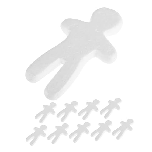 Toyvian 10 Stück Weißer Embryo-Puppenschaum Ornament Simulation DIY Puppendekorationen unfertige Schaumstoffpuppenformen Blanko-Puppe aus Schaumstoff DIY-Bastelwerkzeuge Stütze unvollendet Toyvian 10 Stück Weißer Embryo-Puppenschaum Ornament Simulation DIY Puppendekorationen unfertige Schaumstoffpuppenformen Blanko-Puppe aus Schaumstoff DIY-Bastelwerkzeuge Stütze unvollendet von Toyvian