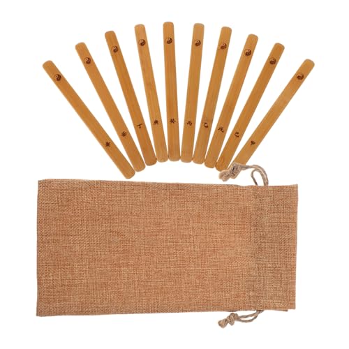 Toyvian 10 Stück Yijing Bamboo Stick Chinesische Glücksstäbchen Vermögen Klebt Wahrsagestäbe Wahrsagespielzeug Bambus Toyvian 10 Stück Yijing Bamboo Stick Chinesische Glücksstäbchen Vermögen Klebt Wahrsagestäbe Wahrsagespielzeug Bambus von Toyvian