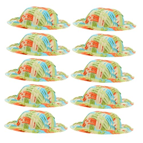 Toyvian 10 Stück geflochtener Strohhut Mini Puppe doll Accessories игрушки Nachahmung eines Strohhutspielzeugs Kleine Strohhut-Spielzeugdekoration Kleiner Hut kleine hüte Stoff Toyvian 10 Stück geflochtener Strohhut Mini Puppe doll Accessories игрушки Nachahmung eines Strohhutspielzeugs Kleine Strohhut-Spielzeugdekoration Kleiner Hut kleine hüte Stoff von Toyvian